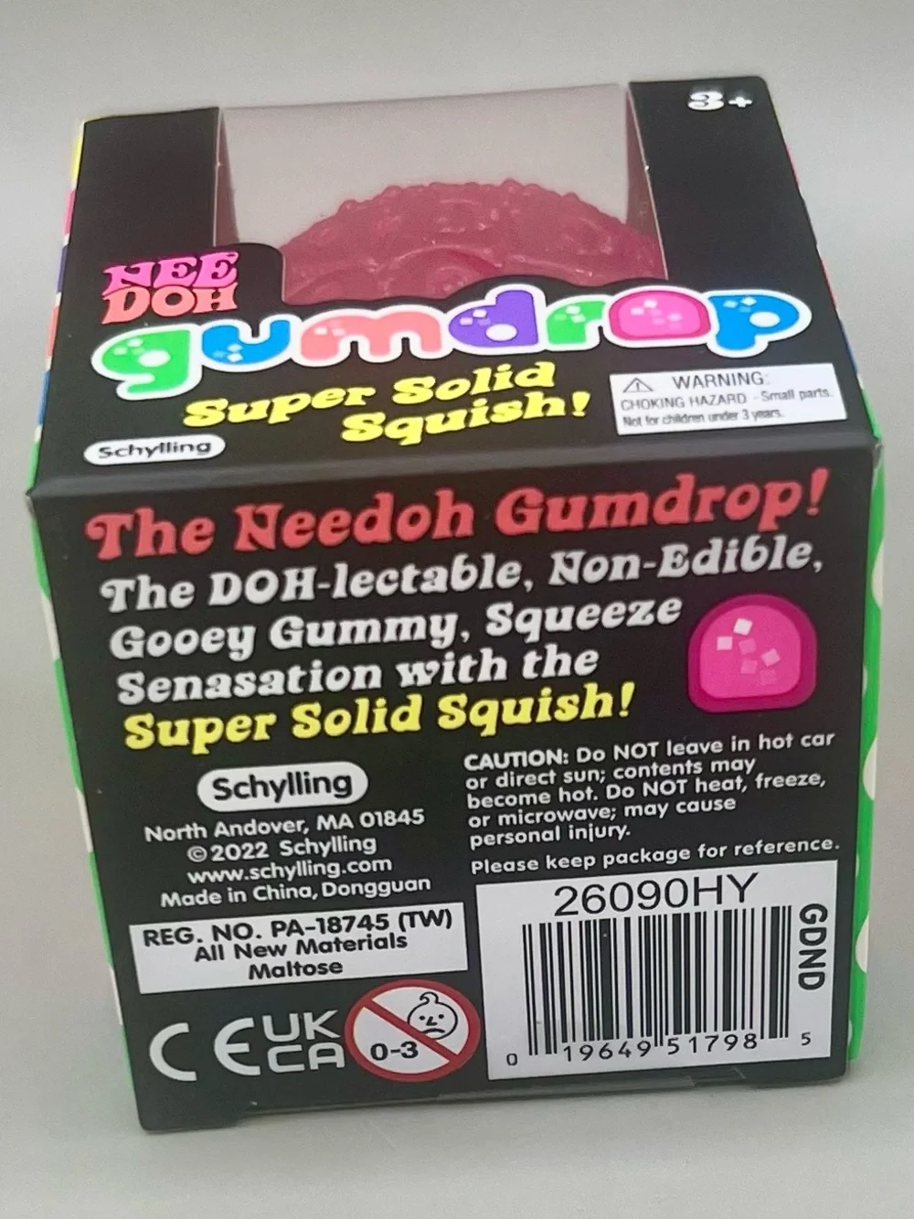 Authentic NEEDOH Gumdrop Super Solid Squish! Stress Toy - Pink🩷 NEW in BOX